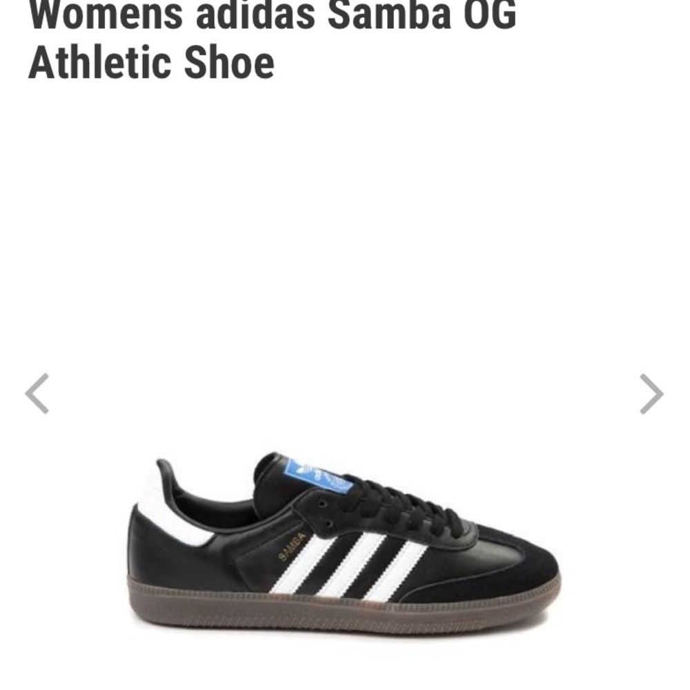 Black and white adidas.